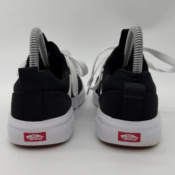 Vans Range EXP Low Top Youth Size 4 Black White Nylon Suede Sneakers - Picture 11 of 16